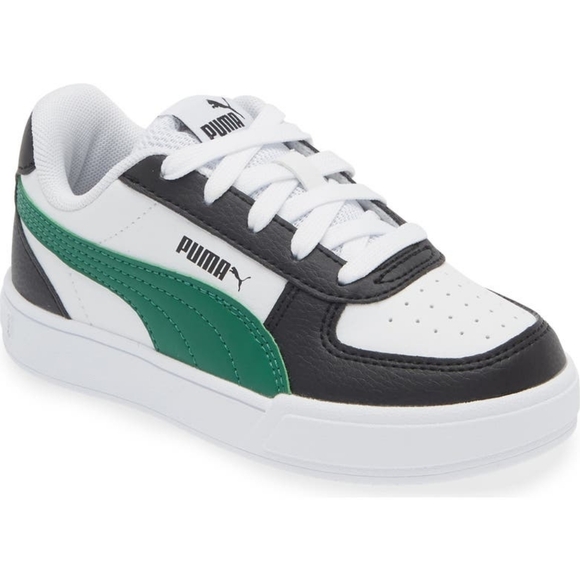 Puma Other - Preloved Puma Kids' White and Green Sneakers